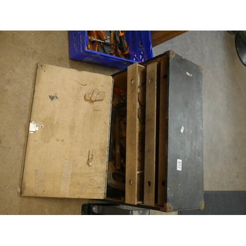 217 - JOINERS TOOL BOX & TOOLS