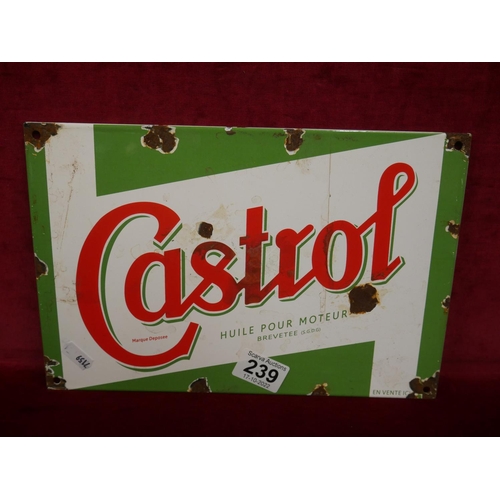 239 - ENAMEL SIGN