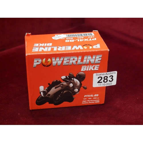 283 - SMALL MOTORBIKE BATTERY