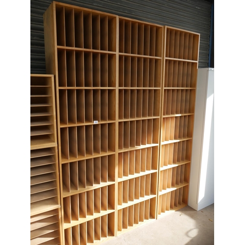 163 - 3 LARGE PIGEON HOLE CABINETS