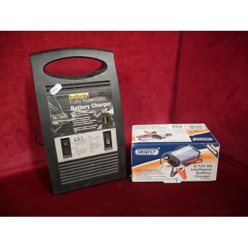 205 - 2 BATTERY CHARGERS