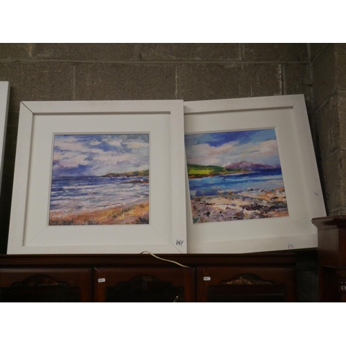 267 - PAIR OF OIL PAINTINGS SIGNED WALLACE