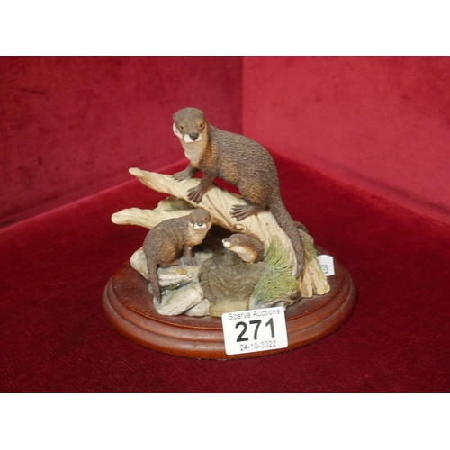 271 - BORDER FINE ARTS OTTERS