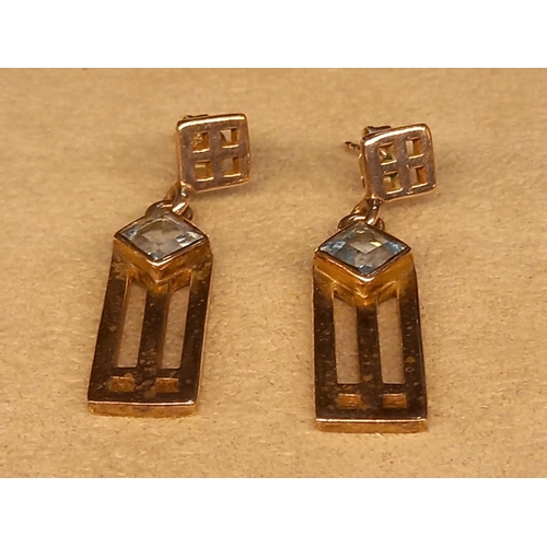 346 - SILVER RENNIE MACKINTOSH EARRINGS