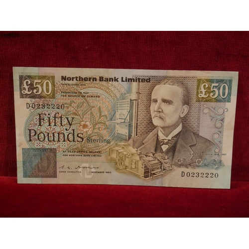 367 - NORTHERN BANK £50 NOTE 1990