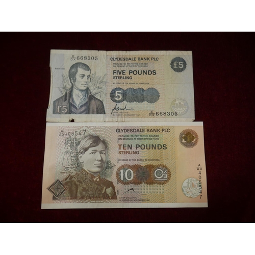 377 - 2 CLYDESDALE BANK NOTES