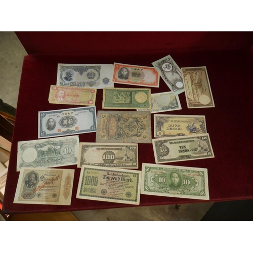 383 - MIXED FOREIGN BANK NOTES