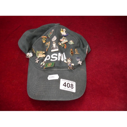 408 - PSNI CAP & BADGES