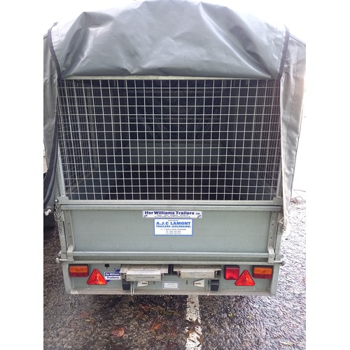 169 - 8 X 5 IFOR WILLIAMS TANDEM AXLE TRAILER - 10 YEARS OLD - STORED INSIDE - LITTLE USED - WITH PROPER F... 