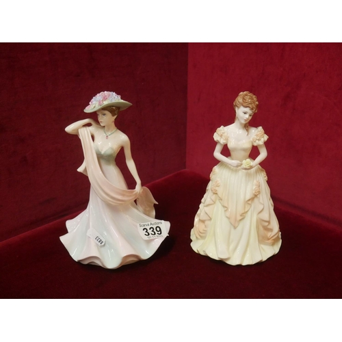 339 - 2 COALPORT FIGURES