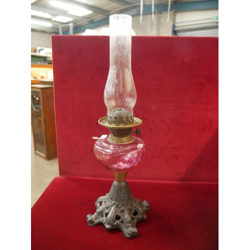 351 - RUBY OIL LAMP