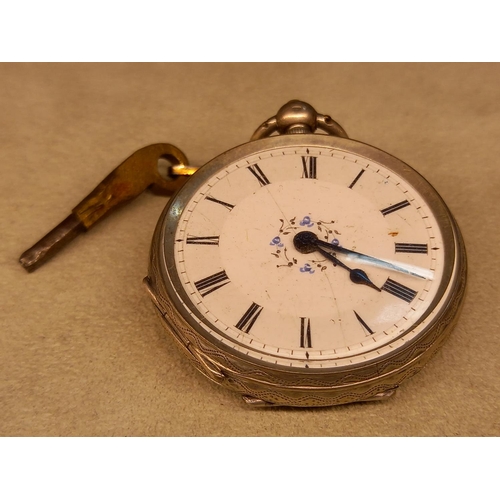 362 - SMALL SILVER FOB WATCH