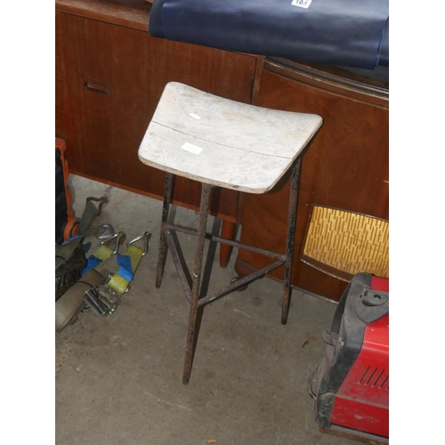 160 - VINTAGE INDUSTRIAL STOOL