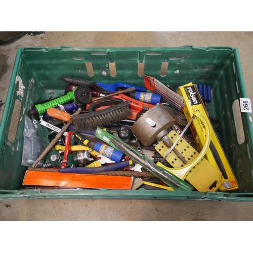 266 - CRATE OF TOOLS