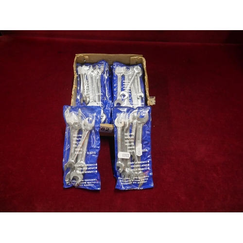 282 - BOX OF SPANNERS