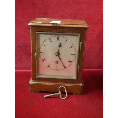 347 - SINGLE FUSEE MANTLE CLOCK