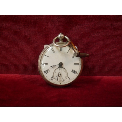 356 - SILVER POCKET WATCH