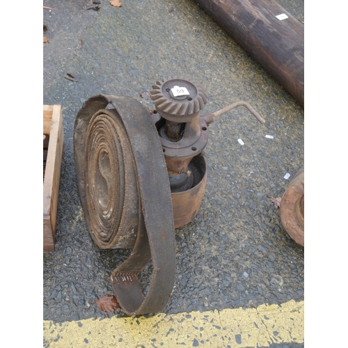 59 - FORDSON PULLEY BLOCK & BELT