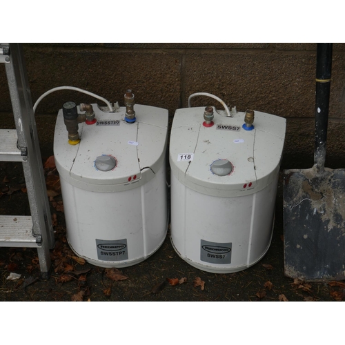 118 - 2 WATER BOILERS