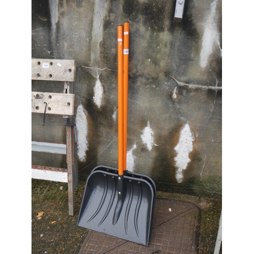 145 - 2 PLASTIC SHOVELS