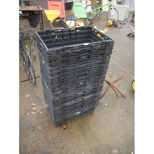 99 - LOT OF STORAGE CRATES