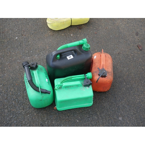 48 - LOT OF PETROL CANS