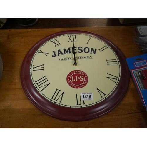 678 - JAMESON CLOCK