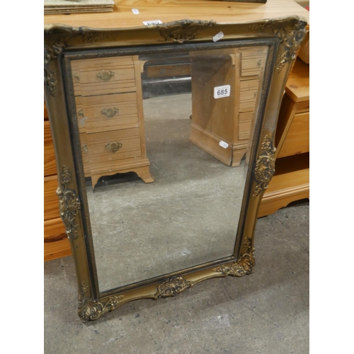 685 - GILT FRAMED MIRROR