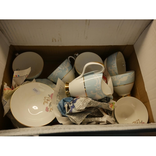 758 - BOX OF TEAWARE