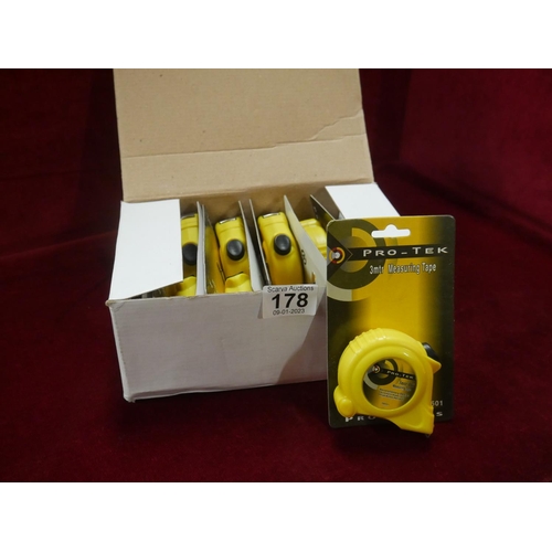 178 - BOX OF TAPE MEASURES