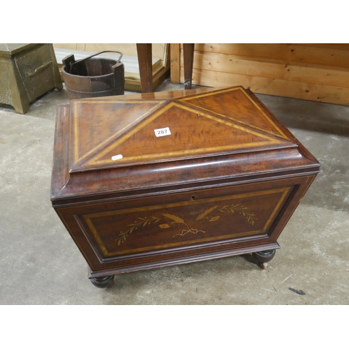 287 - 19TH C. INLAID WINE COOLER