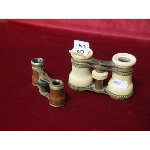 292 - 2 PAIRS OF SMALL OPERA GLASSES