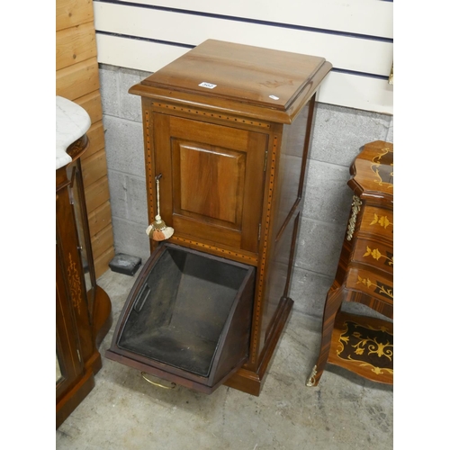 302 - INLAID MAHOGANY COAL SCUTTLE