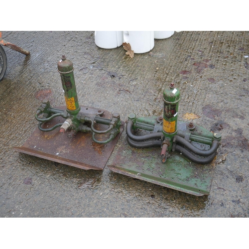 53 - 2 SPRAY PUMPS BY JOHN ALLEN & SONS FOR USE WITH ALLEN SYTHE.