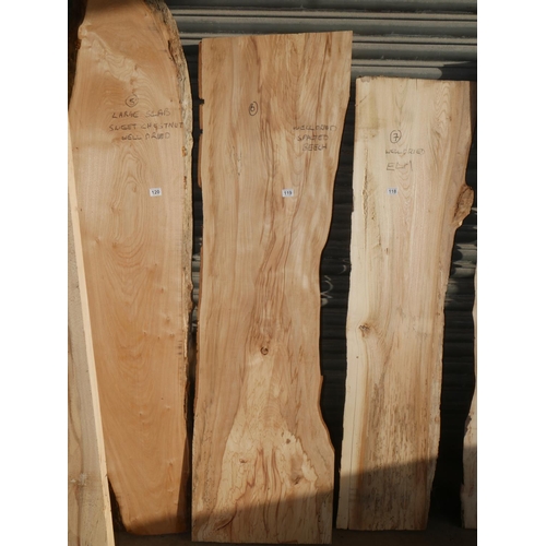 119 - SPALTED BEECH SLAB