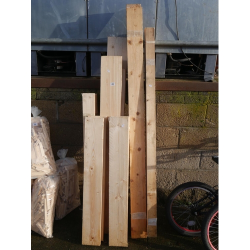 45 - LOT OF WHITE WOOD