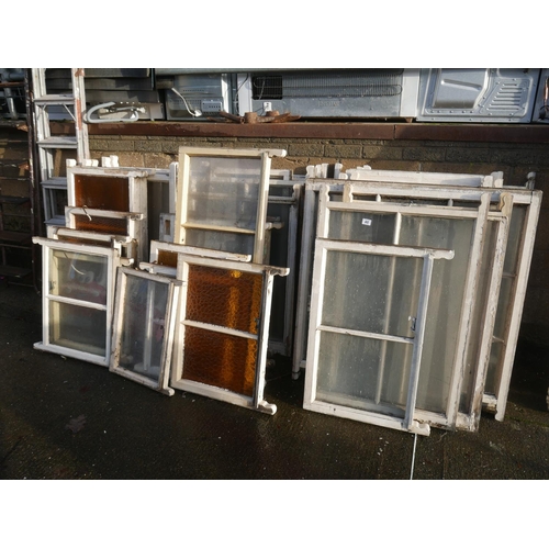 48 - LOT OF WOODEN SASH WINDOWS