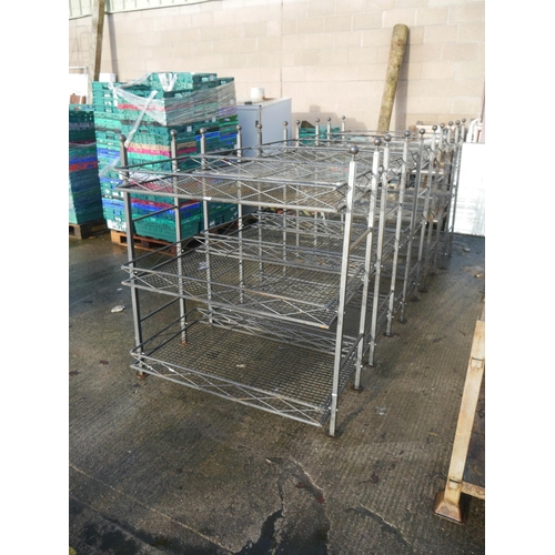 5 - 5 METAL SHELVING UNITS