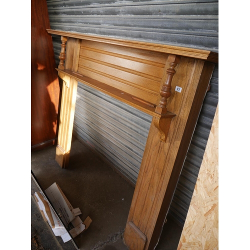 83 - OAK FIRE SURROUND