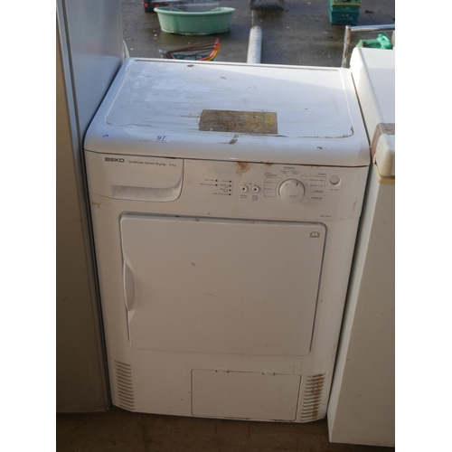 97 - TUMBLE DRIER - WORKING BUT NEEDS CLEANED