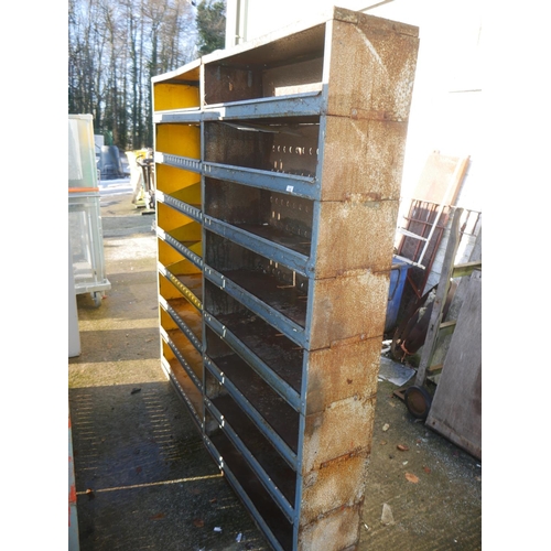 10 - 2 STEEL SHELVING UNITS