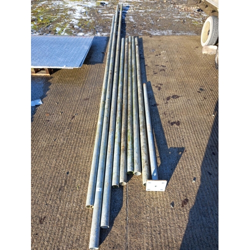 16 - 9 LENGTHS OF TUBULAR STEEL