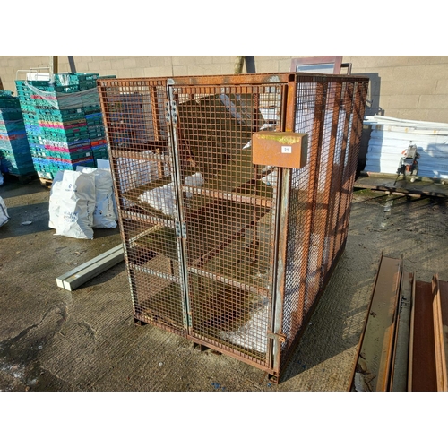 21 - METAL STORAGE CAGE