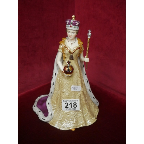 218 - SPODE QUEEN ELIZABETH DIAMOND JUBILEE FIGURE