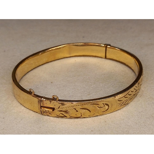 259 - GOLD PLATED BANGLE