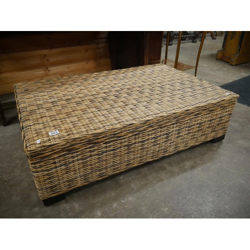 293 - LARGE RATTAN STOOL