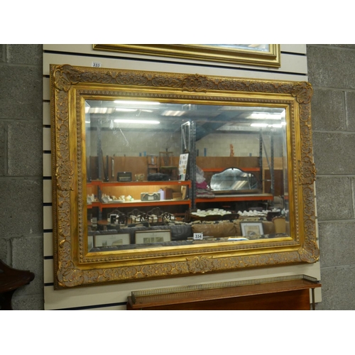 334 - GILT MIRROR