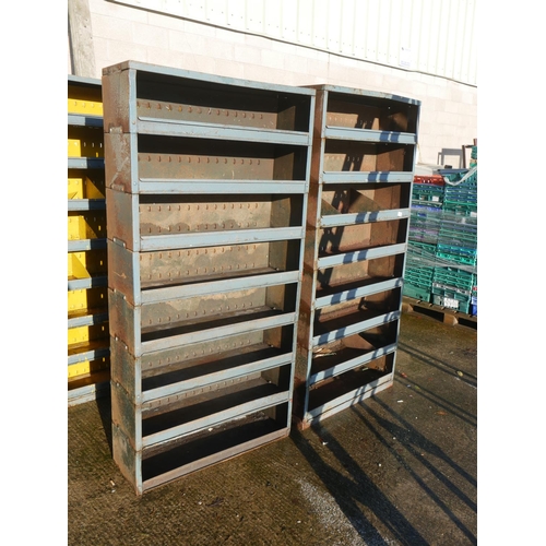 9 - 2 STEEL SHELVING UNITS