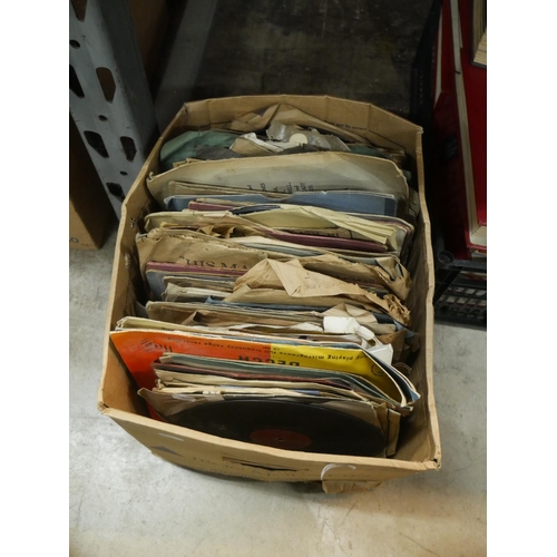 744 - LARGE BOX OF 78s RECORDS