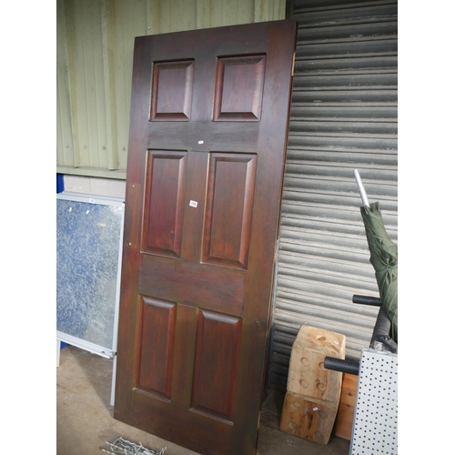 158 - 2 MAHOGANY DOORS